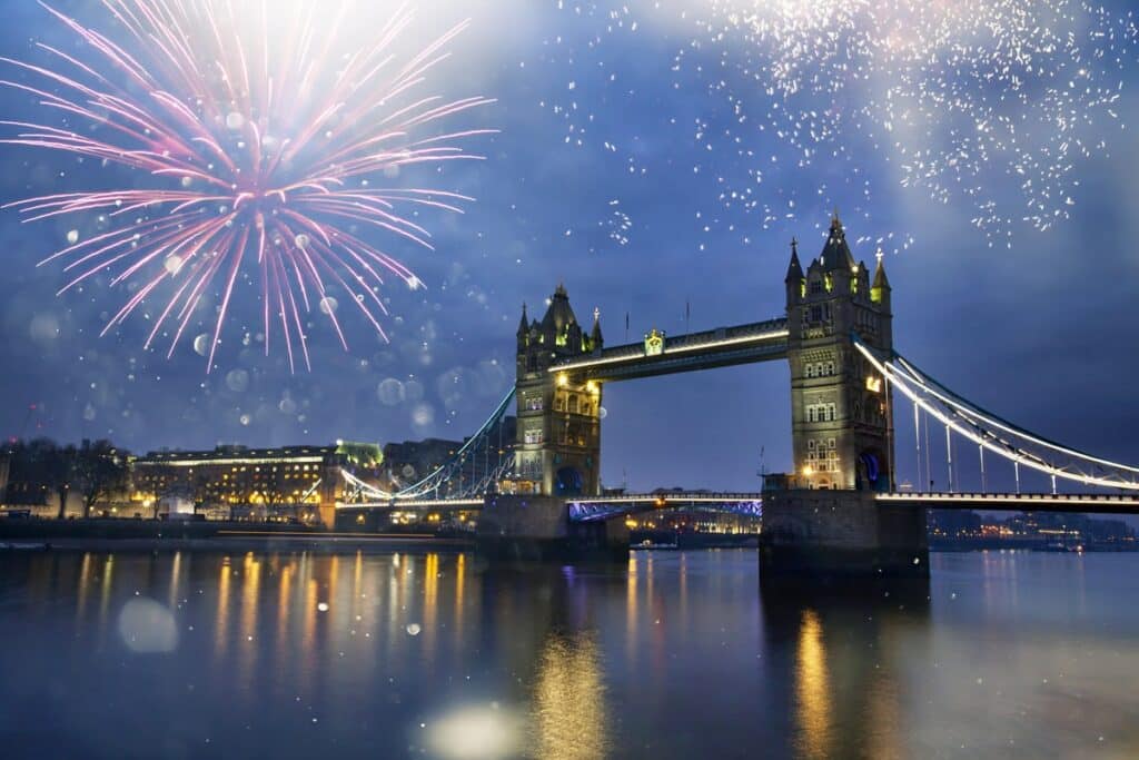 feu d'artifice nouvel an londres