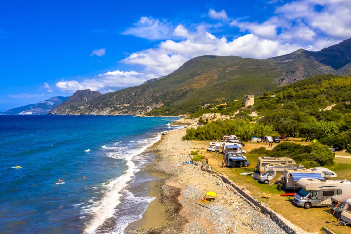 camping en bord de mer à Farinole en Corse