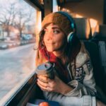 femme voyage train