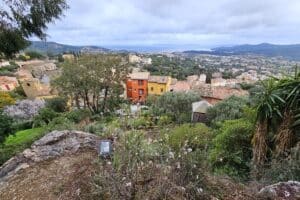 La vue depuis le château des Seigneurs de Fos