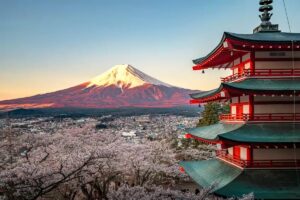 paysage typique du Japon