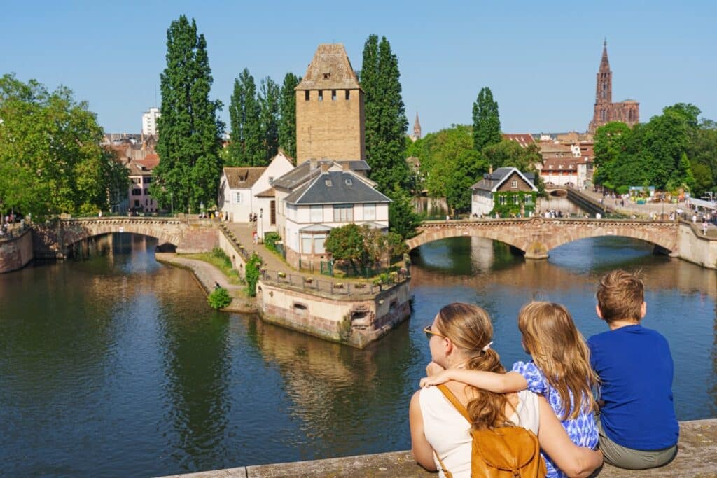 famille en week-end en Alsace, à Strasbourg