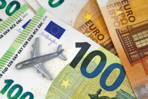 combien d'argent liquide en avion