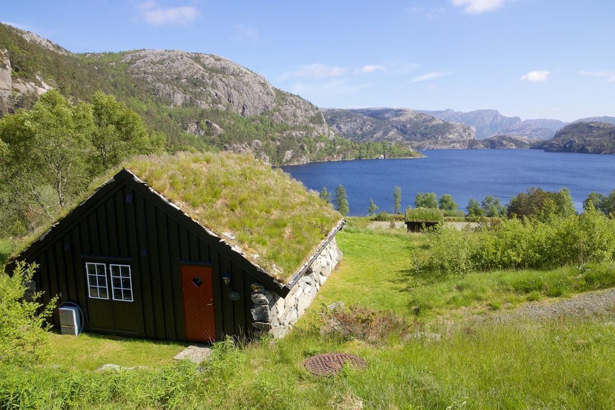 hytte en bord de mer en Norvège