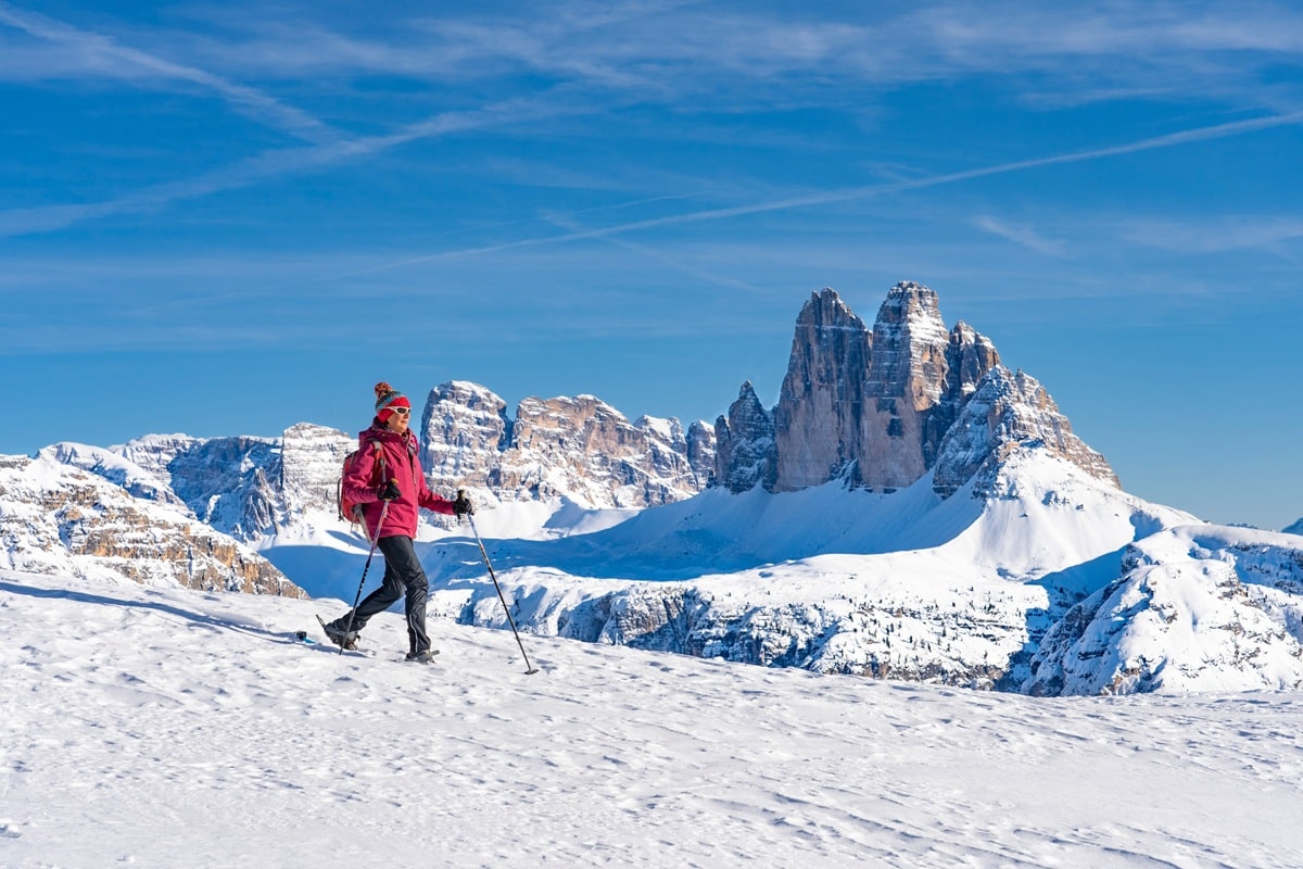 randonnée Dolomites en hiver