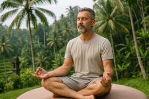 retraite homme à Bali