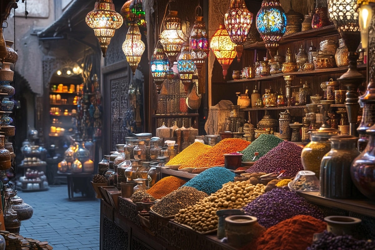 souk au Maroc