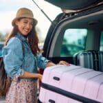 femme parking aéroport nantes