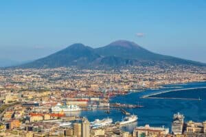 Naples et le Vésuve