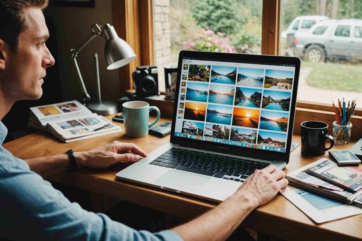 créer album photos vacances