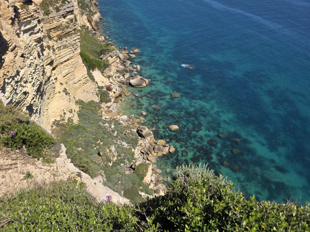 falaise et mer