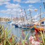 Le Barcarès et son joli port avec des voiliers
