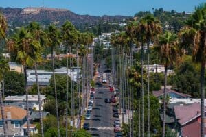 rue à Hollywoog Los Angeles