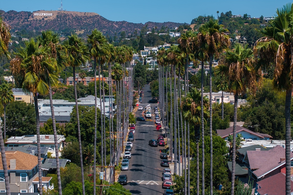 rue à Hollywoog Los Angeles