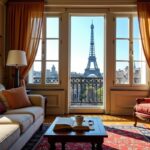 appartement à Paris avec vue sur la tour Eiffel