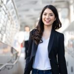femme d'affaire en voyage
