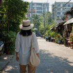 voyageuse en Thailande