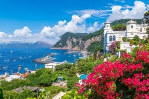 Paysage avec Marina Grande sur l'île de Capri