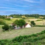 Paysage rural du Morvan en Bourgogne autour de Mesvres