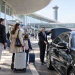 Arrivée en famille à l’aéroport
