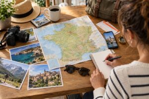 Préparatifs de voyage en France