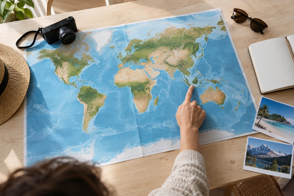 Et si une carte du monde inspirait vos prochaines vacances ?