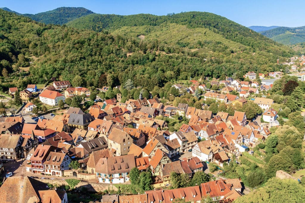 vue sur Kayserberg depuis le château