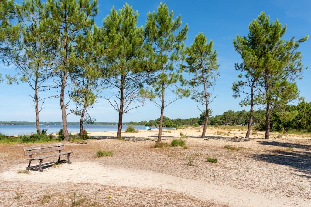 plage lac hourtin