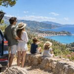 Famille en vacances sur la côte méditerranéenne