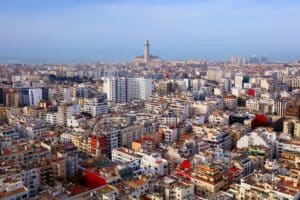 Paysage urbain du centre de Casablanca