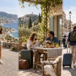 Souvenirs de voyage en Europe avec trois façons de voyager