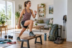 Une séance à la maison pour préparer son corps avant un voyage sportif